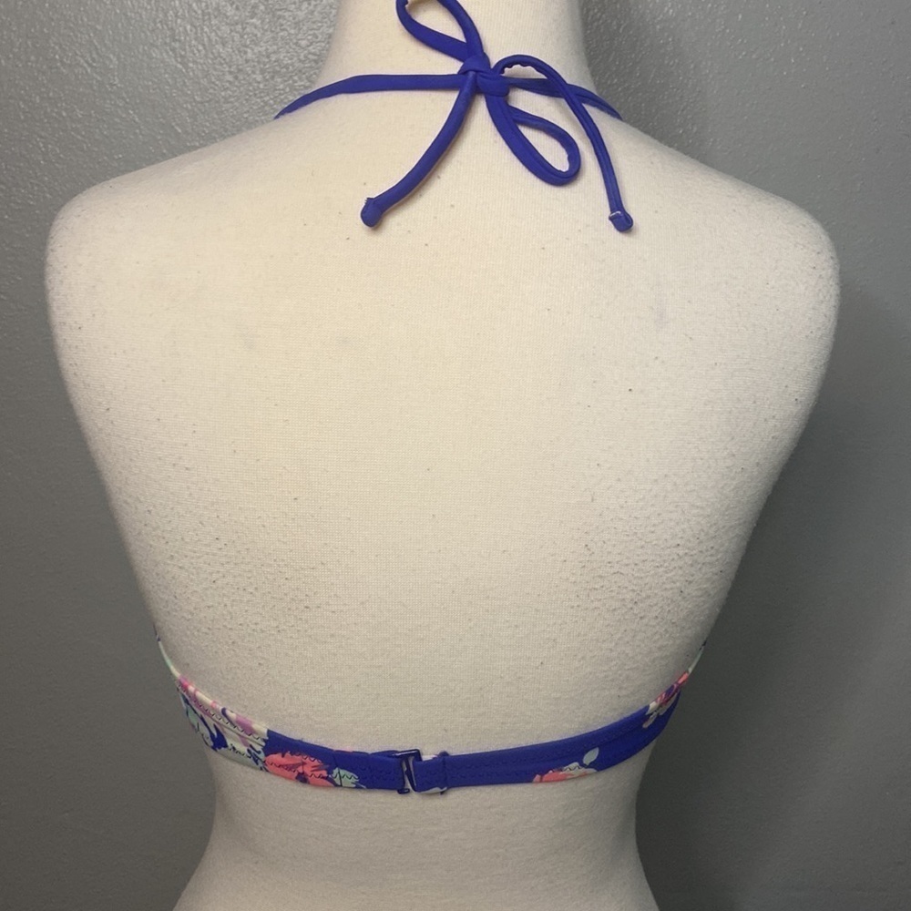 Gap Body Halter Style Bikini Top Push Up Floral S - Picture 3 of 11